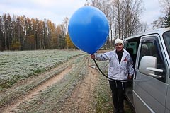 Надувание стартовых шаров Надувание стартовых шаров