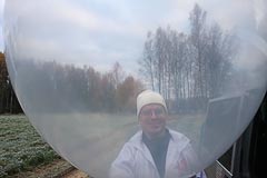 Надувание стартовых шаров Надувание стартовых шаров