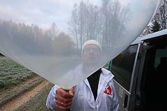 Надувание стартовых шаров Надувание стартовых шаров
