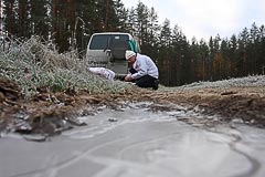 Ледок на лужах Ледок на лужах