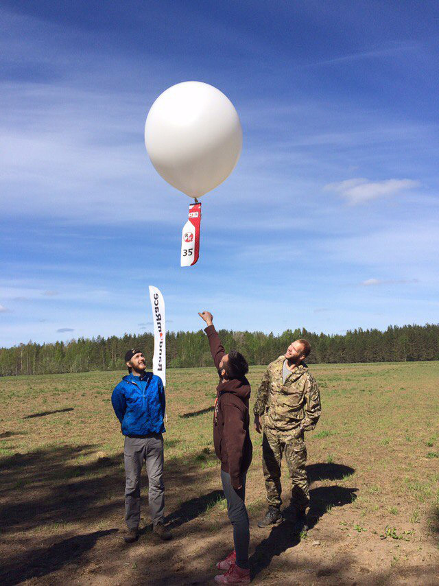 Запуск КП-35 на старте Запуск КП-35 на старте