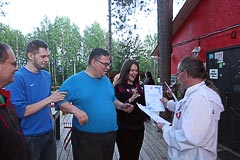 Награждение команды «Слономышь» (II место) Награждение команды «Слономышь» (II место)