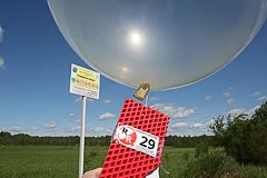 Запуск КП-29 (прозрачный шар) Запуск КП-29 (прозрачный шар)