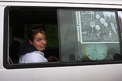 Волонтёр Наталья Суровегина и часы Волонтёр Наталья Суровегина и часы