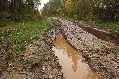 Дорога становится грязноватой Дорога становится грязноватой